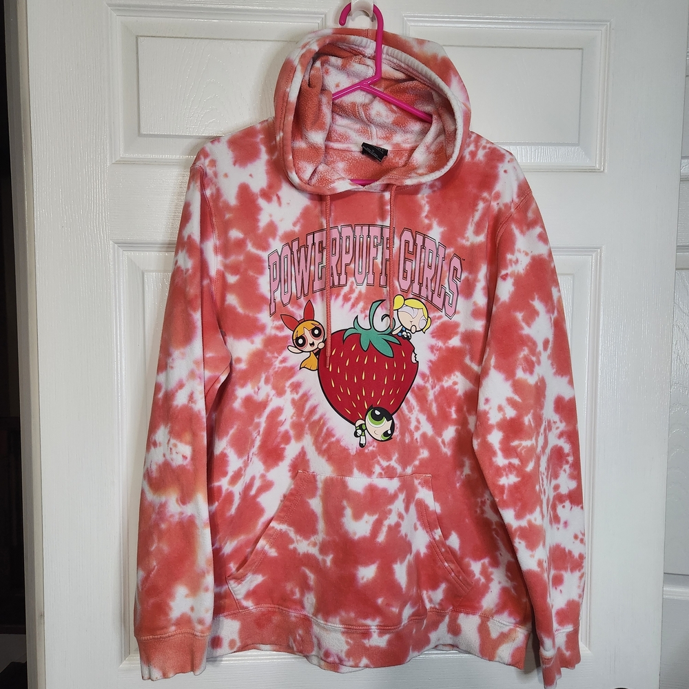 Boxlunch Powerpuff Girls Strawberry Tie-Dye Hoodie